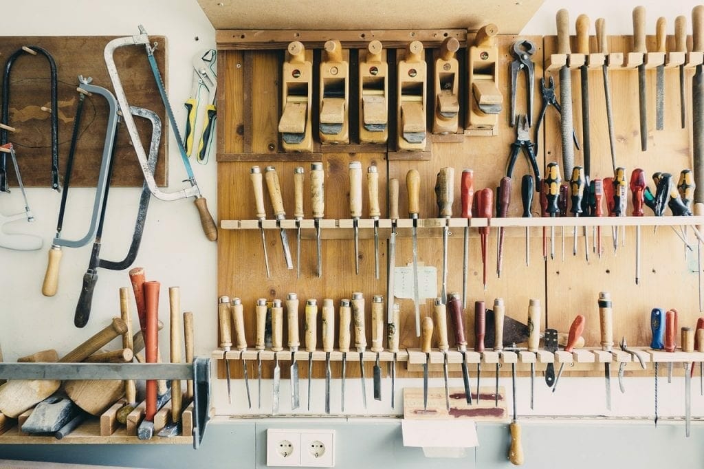 A tool shed with plenty of top storage tips 