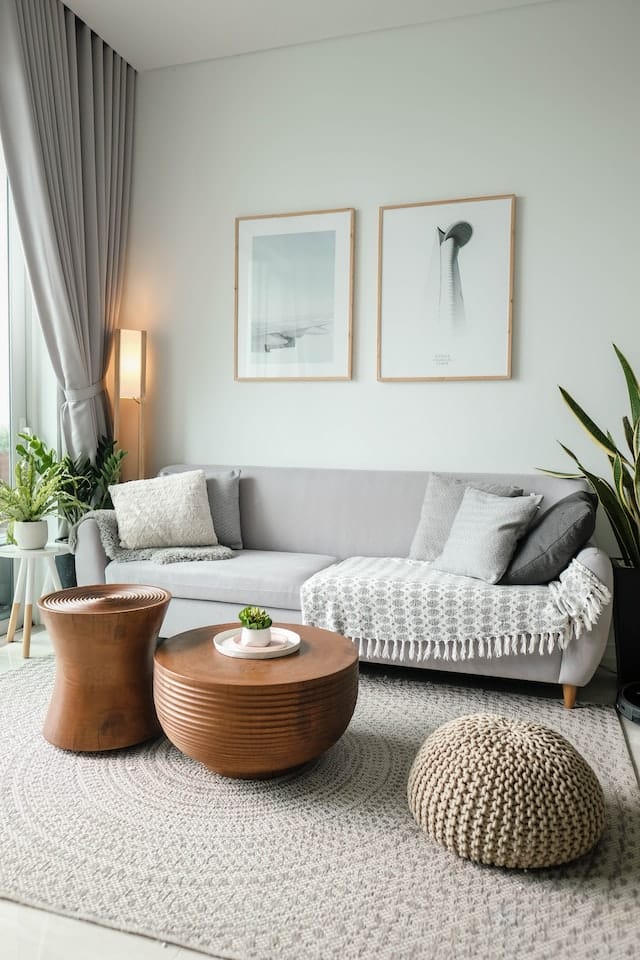 warm neutrals - living room interior design
