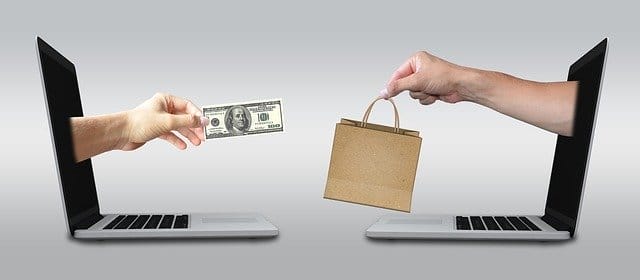 Seller making money from unwanted belongings, online